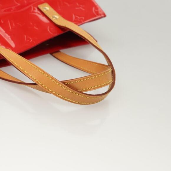 LOUIS VUITTON Monogram Vernis Reade MM Hand Bag Red Rouge M91086 - Picture 7 of 12